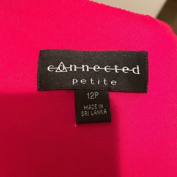 Women’s Red Connected Petite Dress - Picture 5 of 5